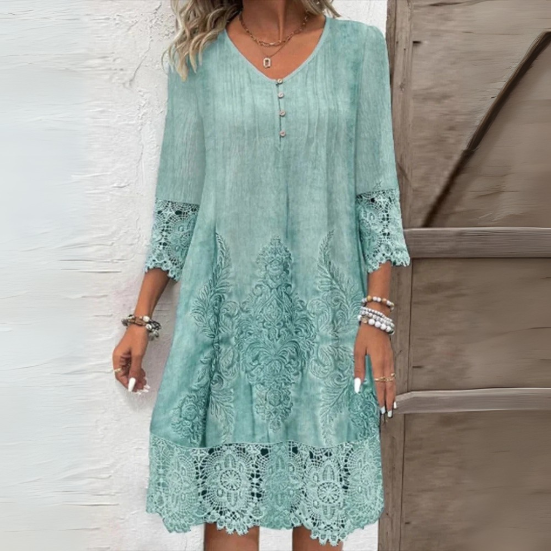 Ursule – Elegante bohemian kant jurk