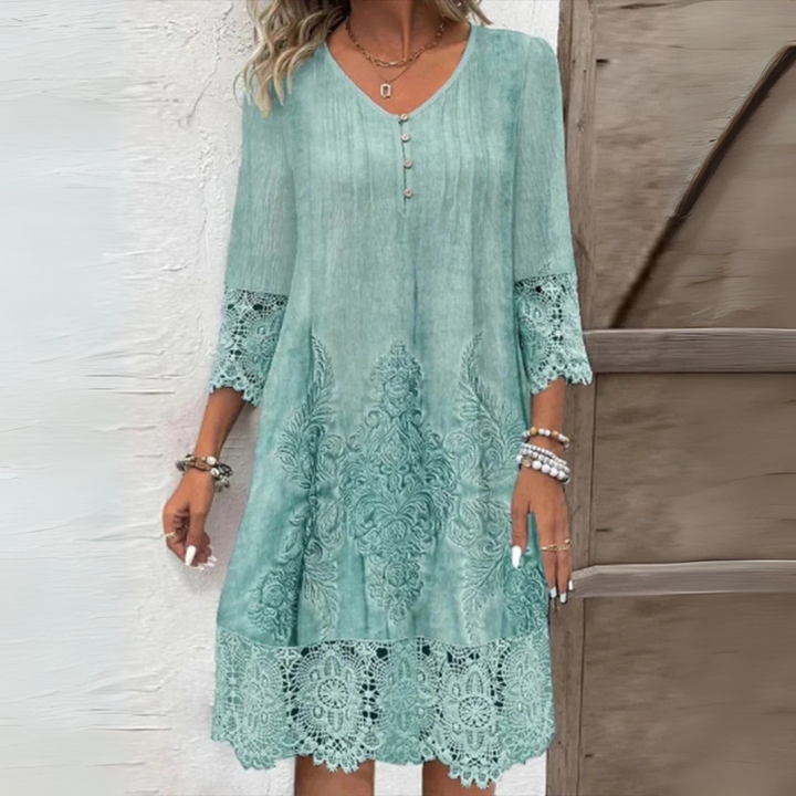 Ursule – Elegante bohemian kant jurk