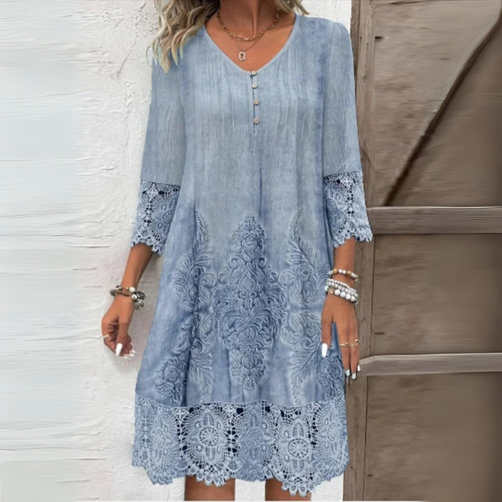 Ursule – Elegante bohemian kant jurk