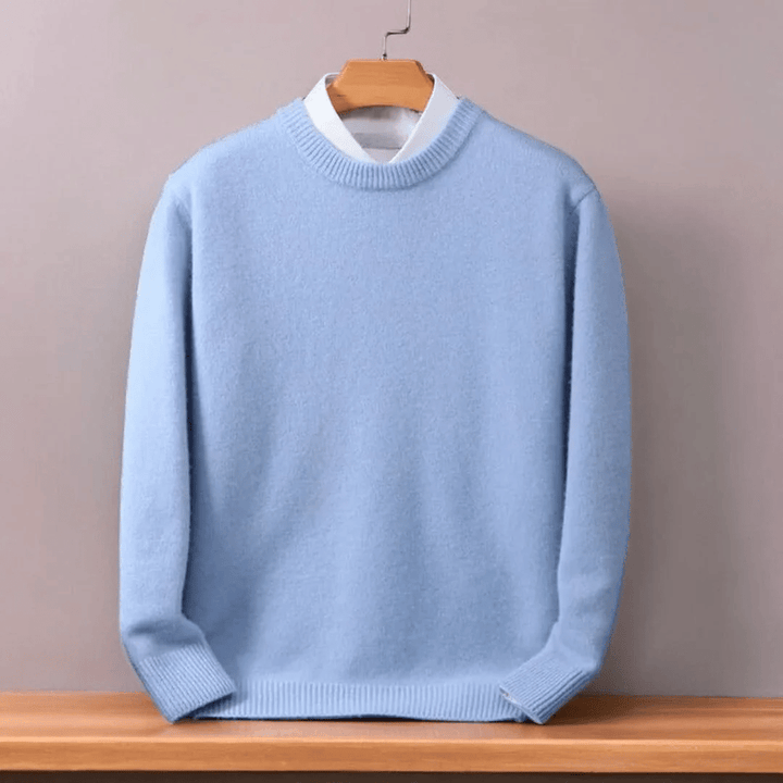 Oversized kasjmiertrui voor heren