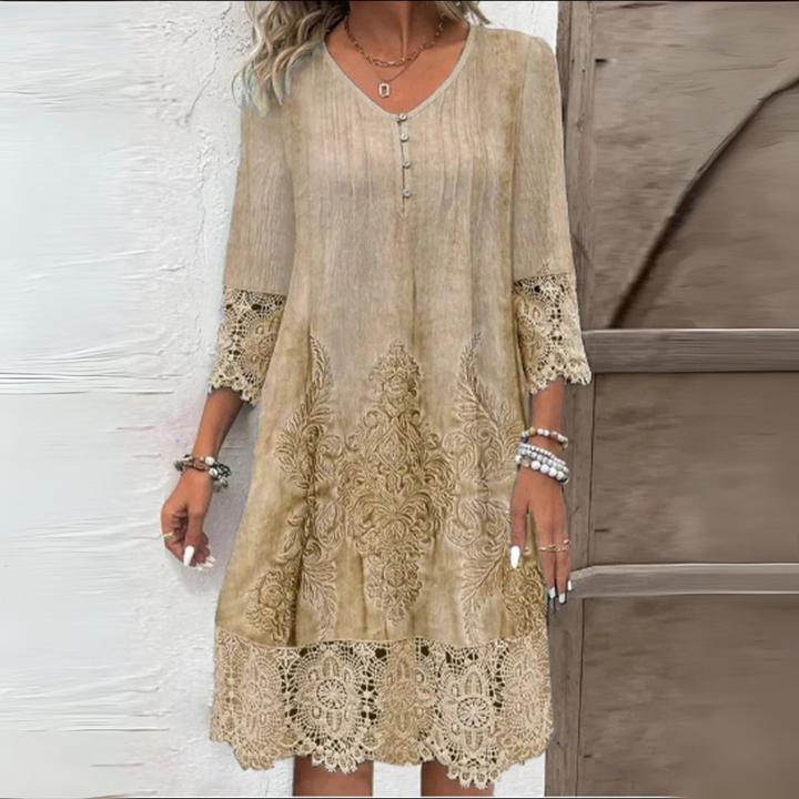 Ursule – Elegante bohemian kant jurk