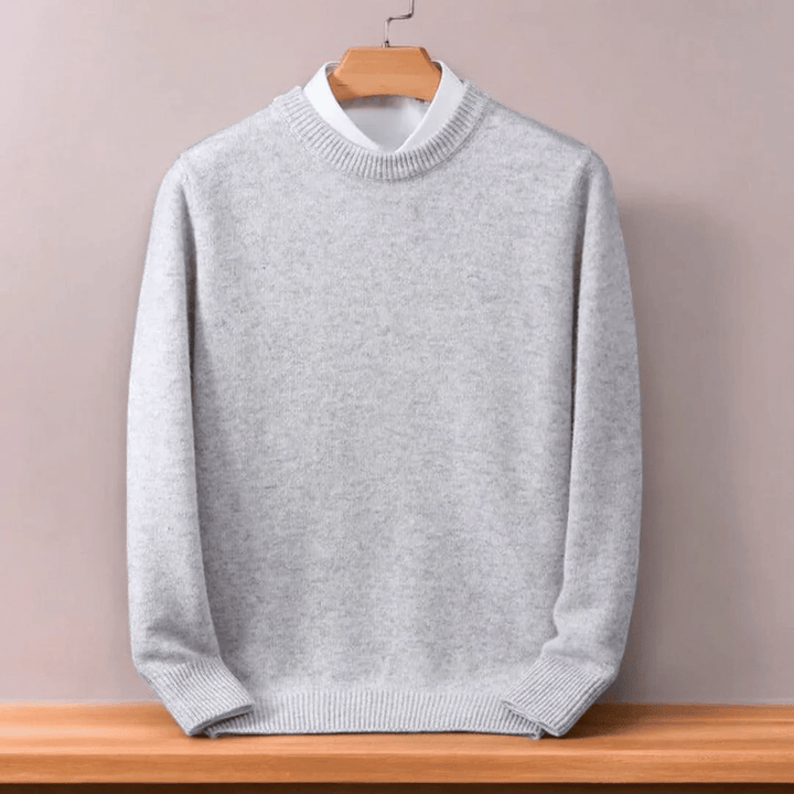 Oversized kasjmiertrui voor heren