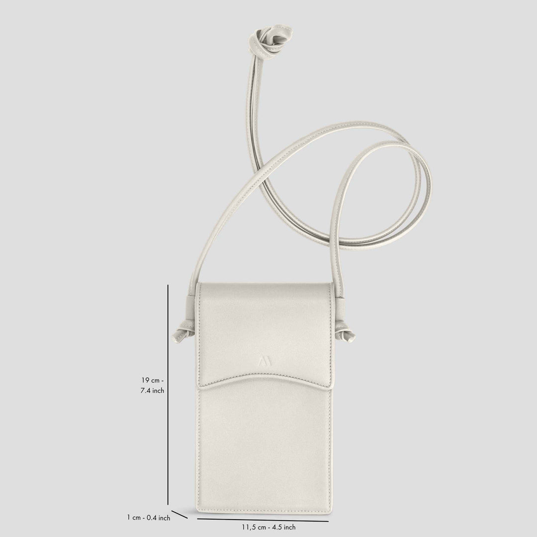 Arch Smartphone Pouch - chalk white