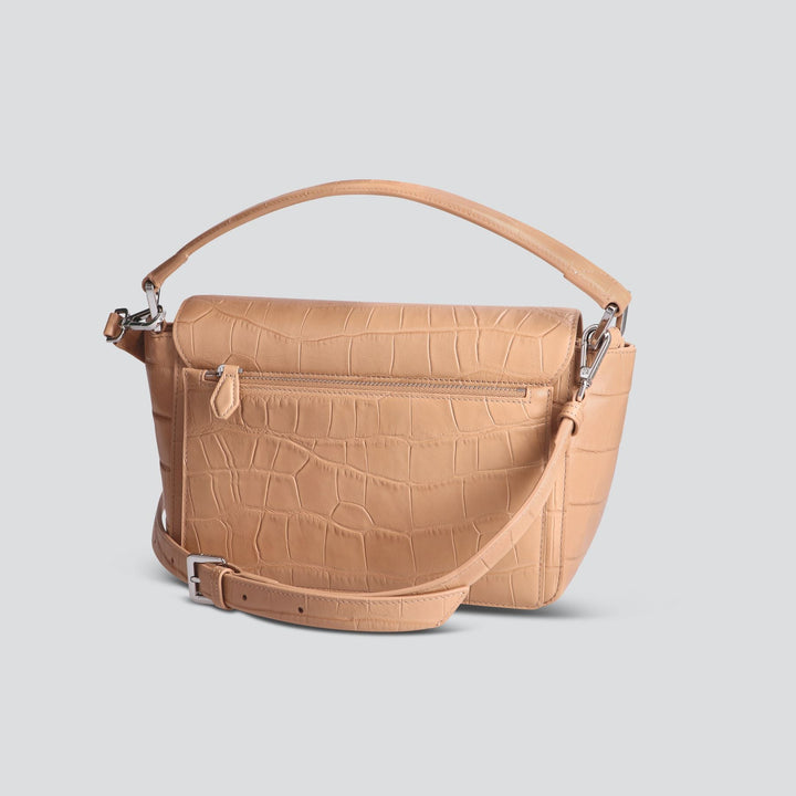 Ikon Shoulder Bag - soft croco cappuccino