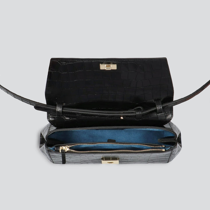 Ikon Clutch - croco black
