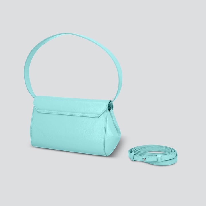 Ikon Clutch - naplack turquoise