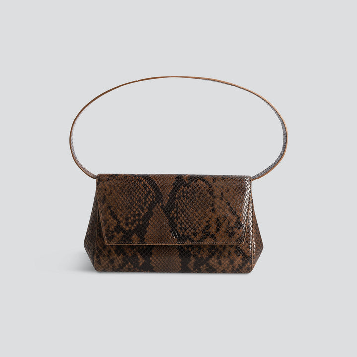 Ikon Clutch - snake dark brown