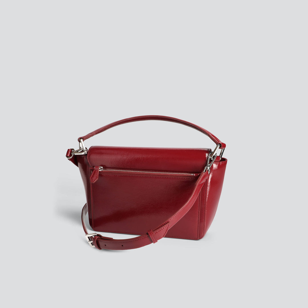 Ikon Shoulder Bag - naplack sangria red
