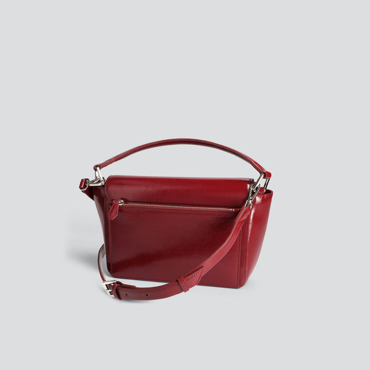 Ikon Shoulder Bag - naplack sangria red