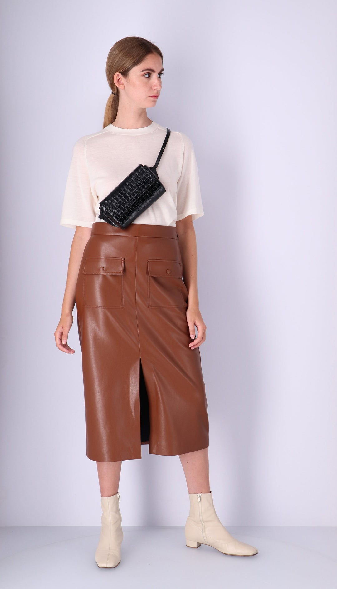 Ikon Belt Bag - croco black