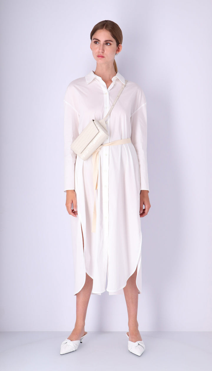 Ikon Belt Bag - croco stone white