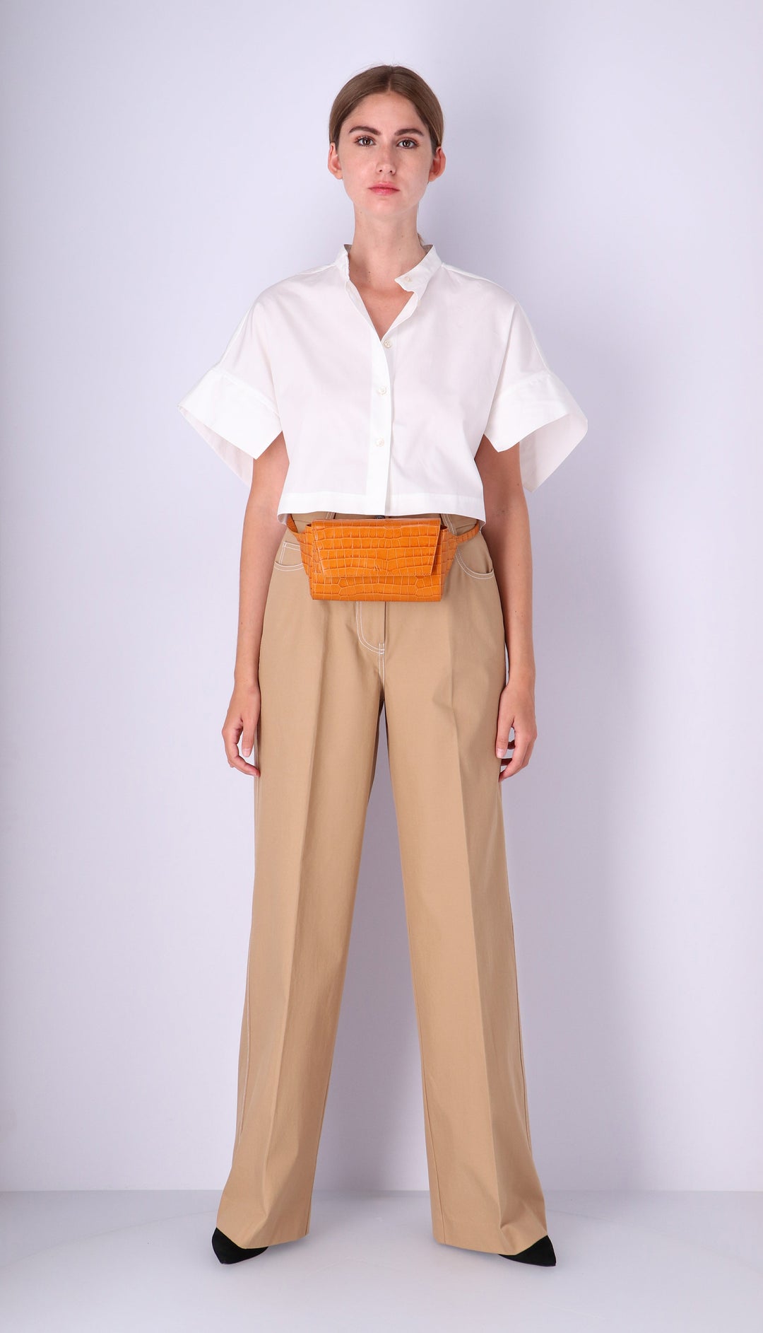 Ikon Belt Bag - croco apricot