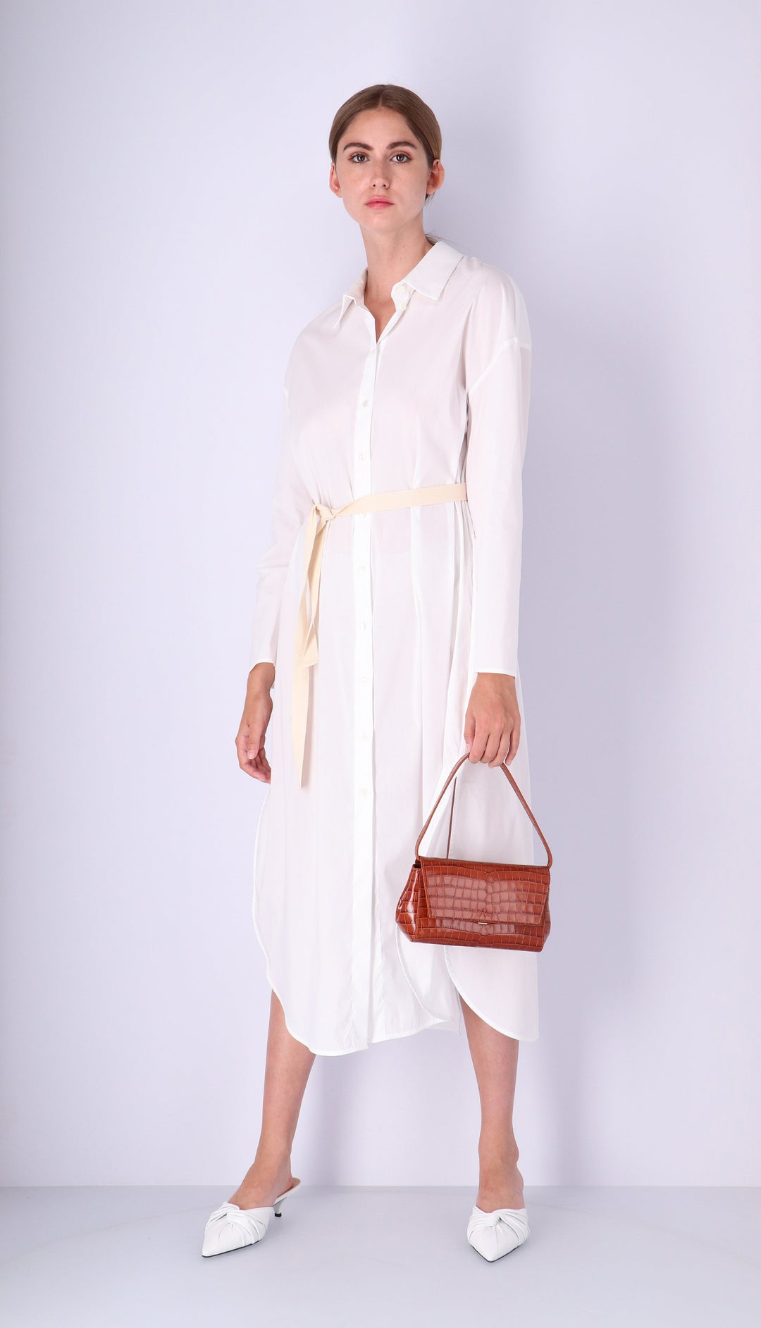 Ikon Clutch - croco caramel