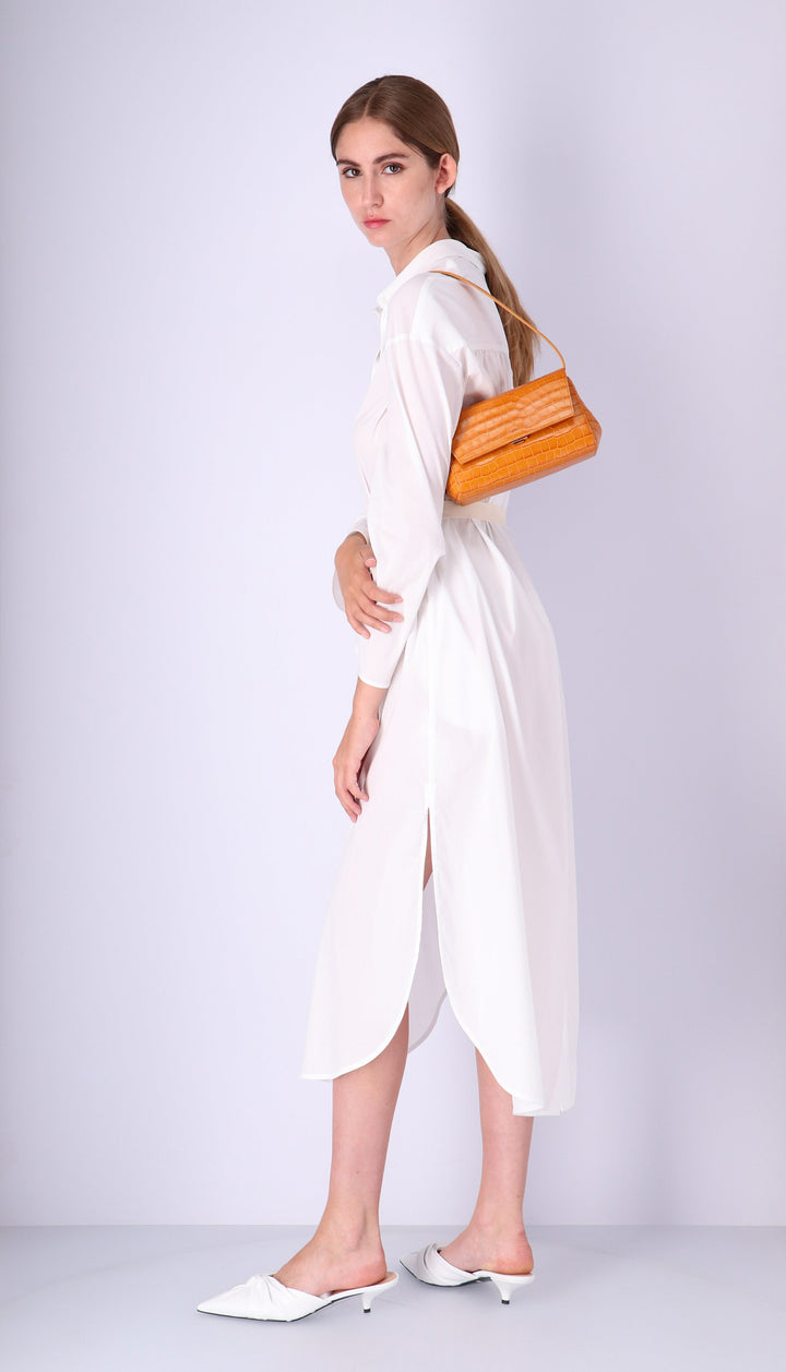 Ikon Clutch - croco apricot
