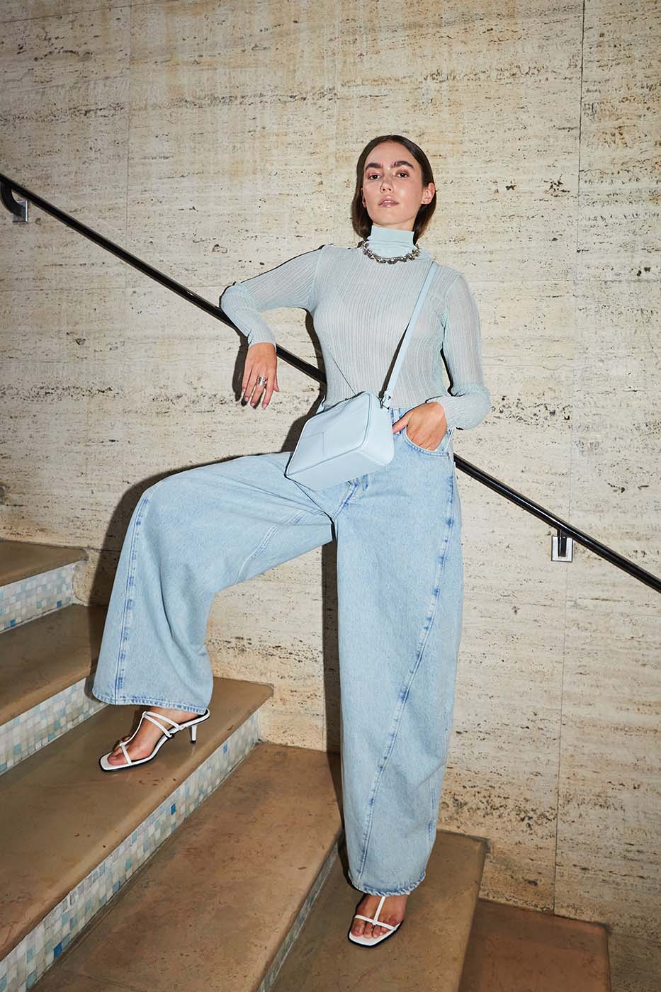 Mini Bowler - powder blue