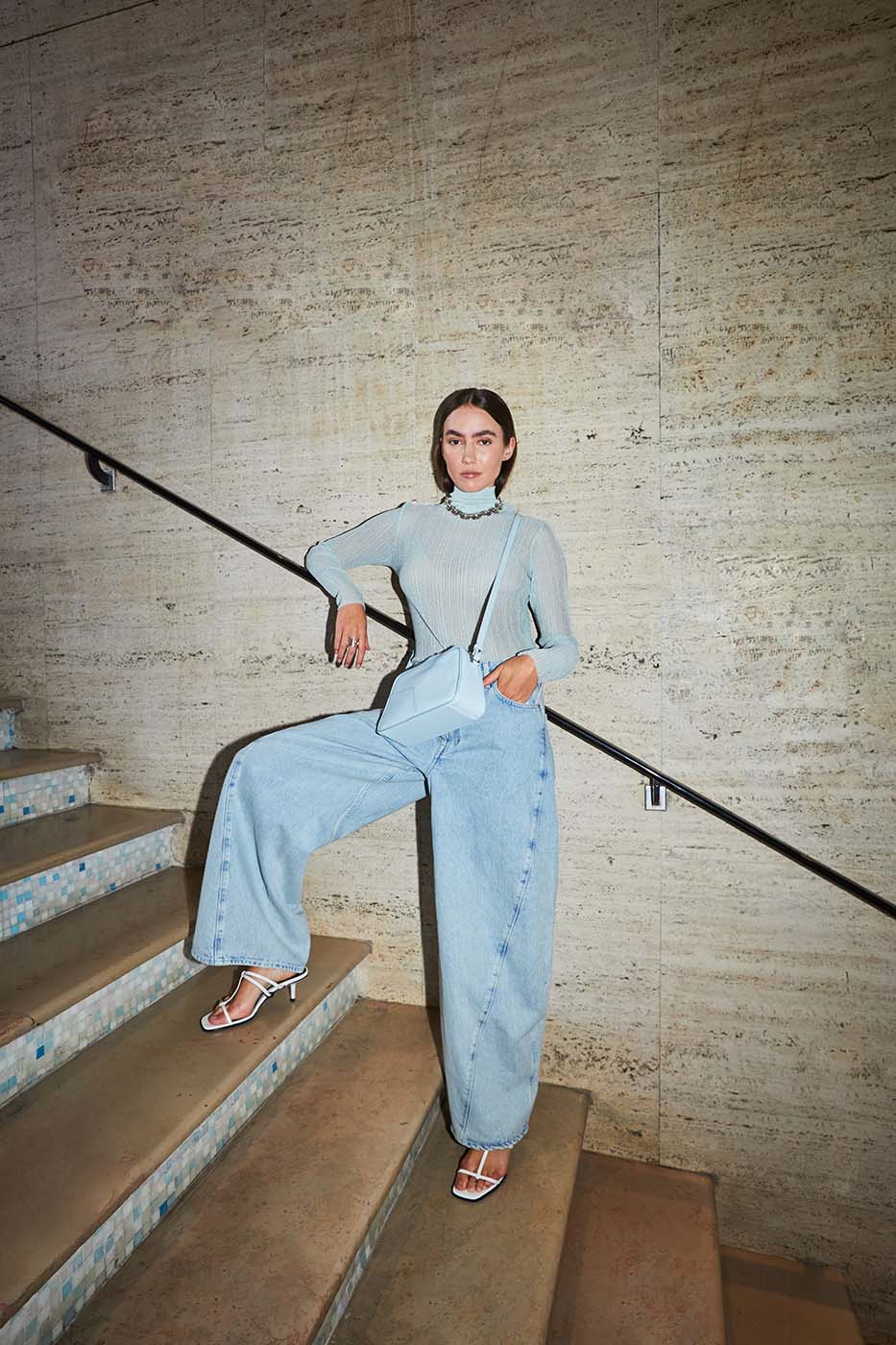 Mini Bowler - powder blue