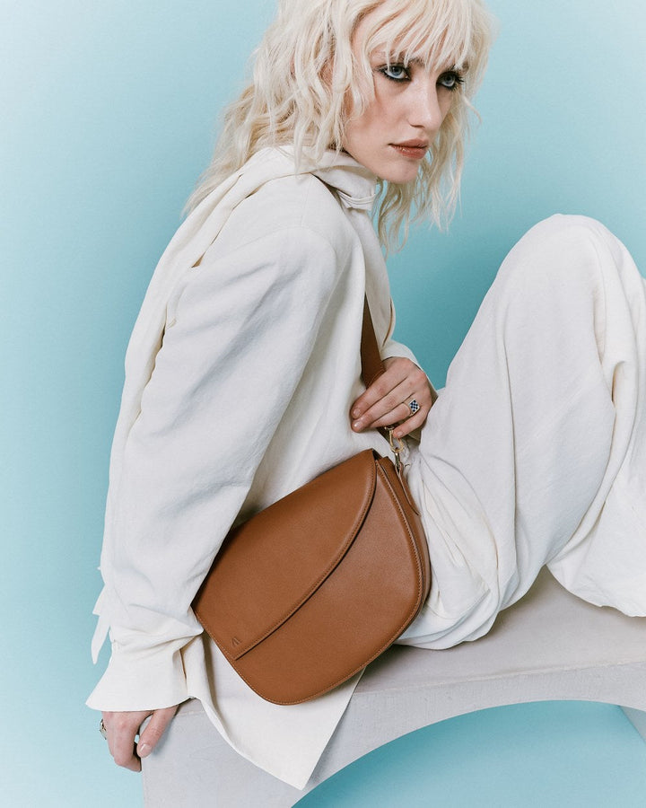 Rebel Saddle Bag - soft touch cognac