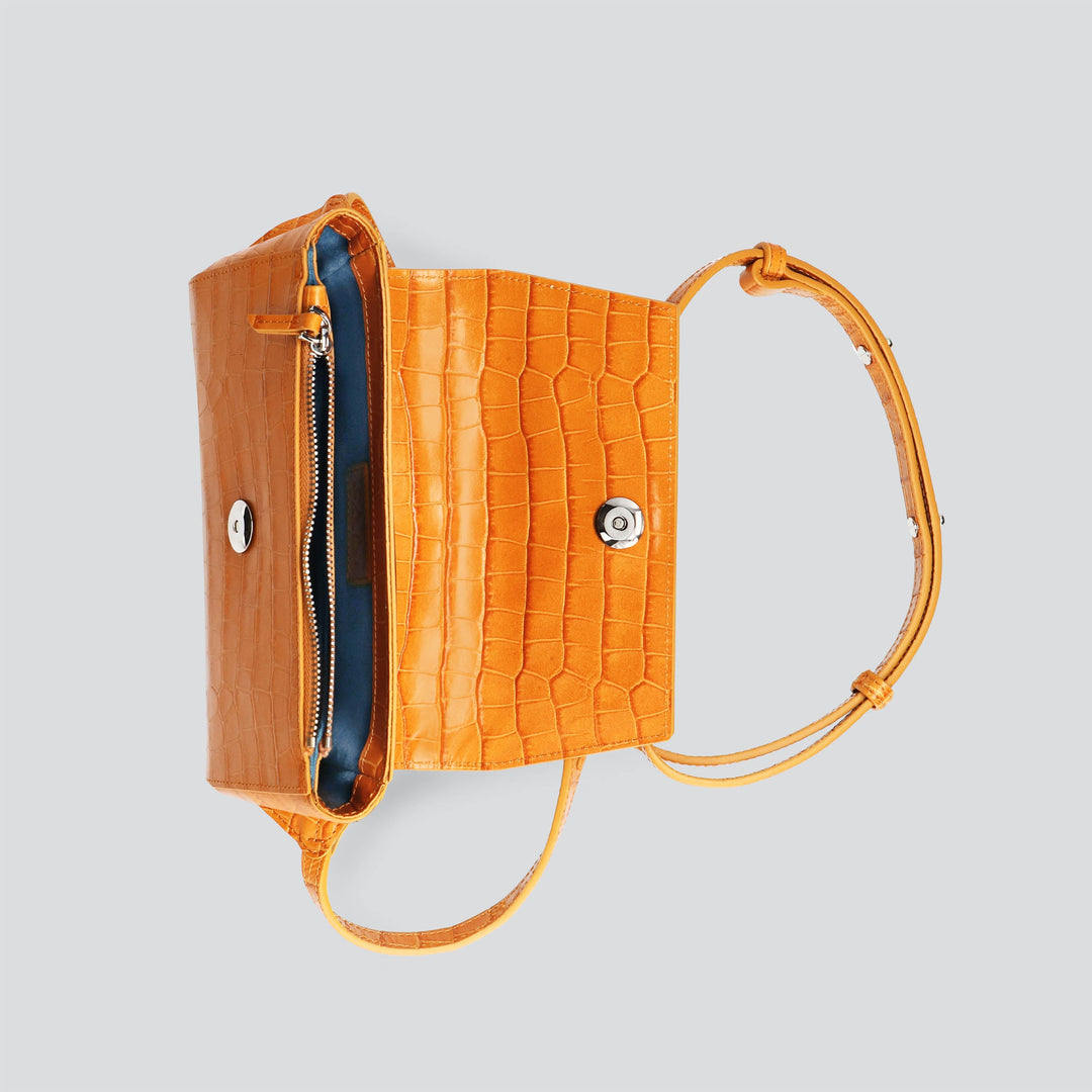 Ikon Belt Bag - croco apricot