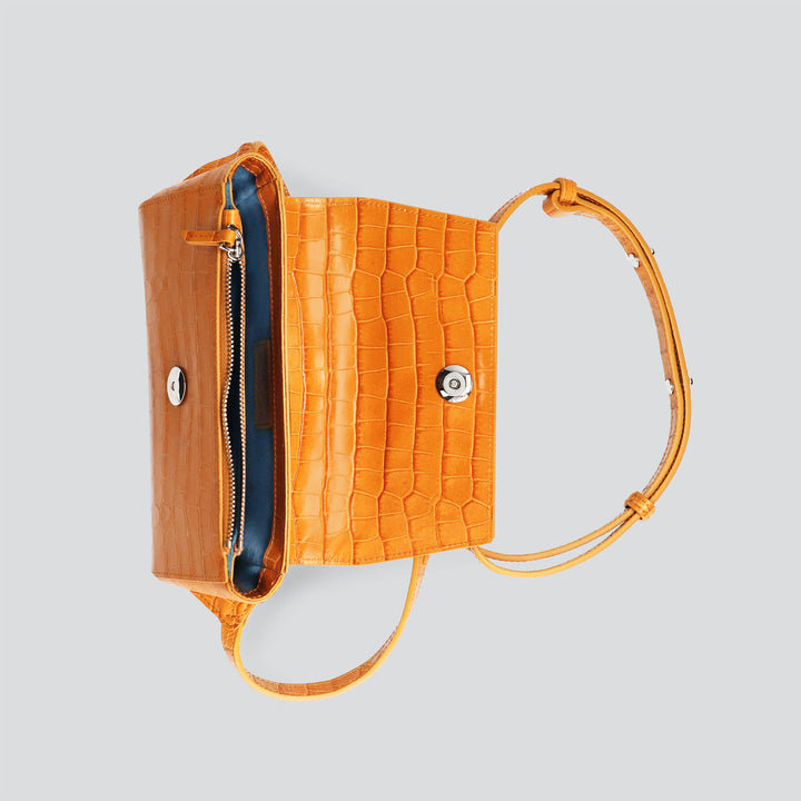 Ikon Belt Bag - croco apricot
