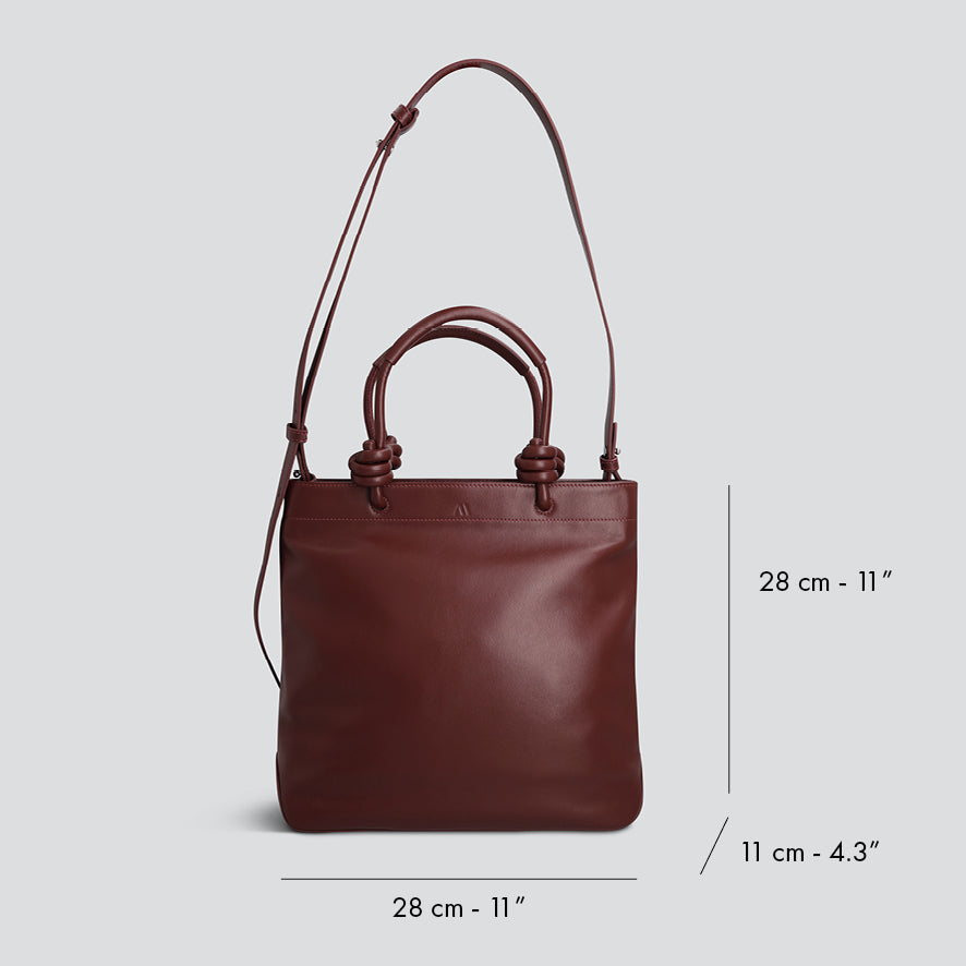 Mini Loop - nappa chestnut