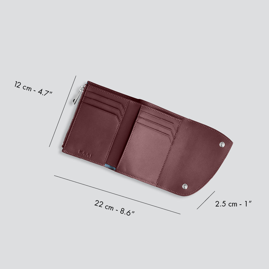 Rebel Wallet - dark burgundy
