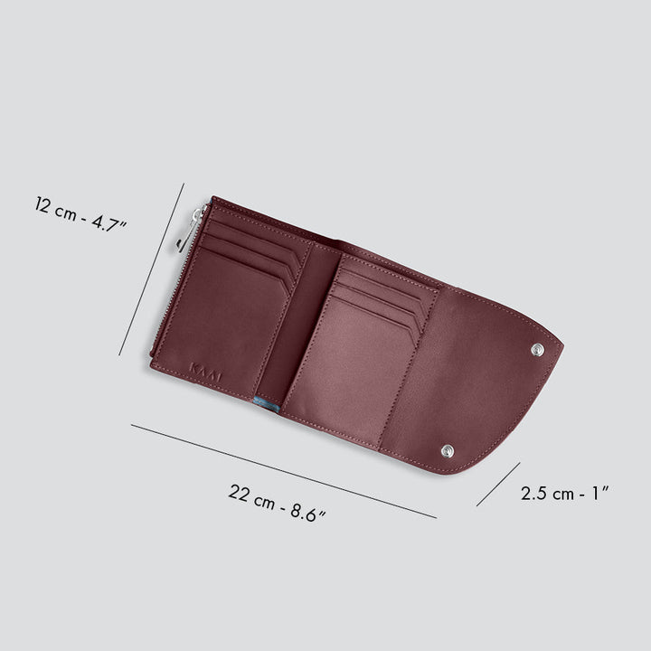 Rebel Wallet - dark burgundy