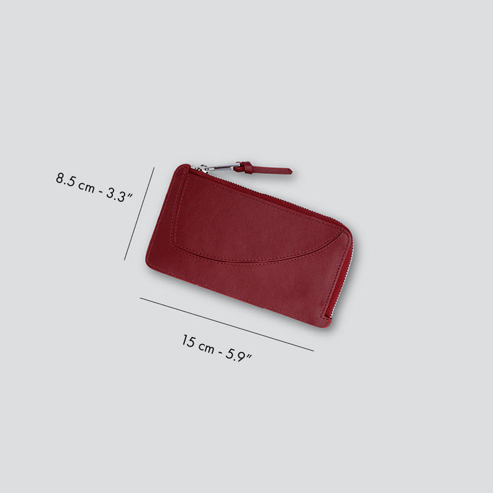Rebel Cardholder - soft touch dahlia red