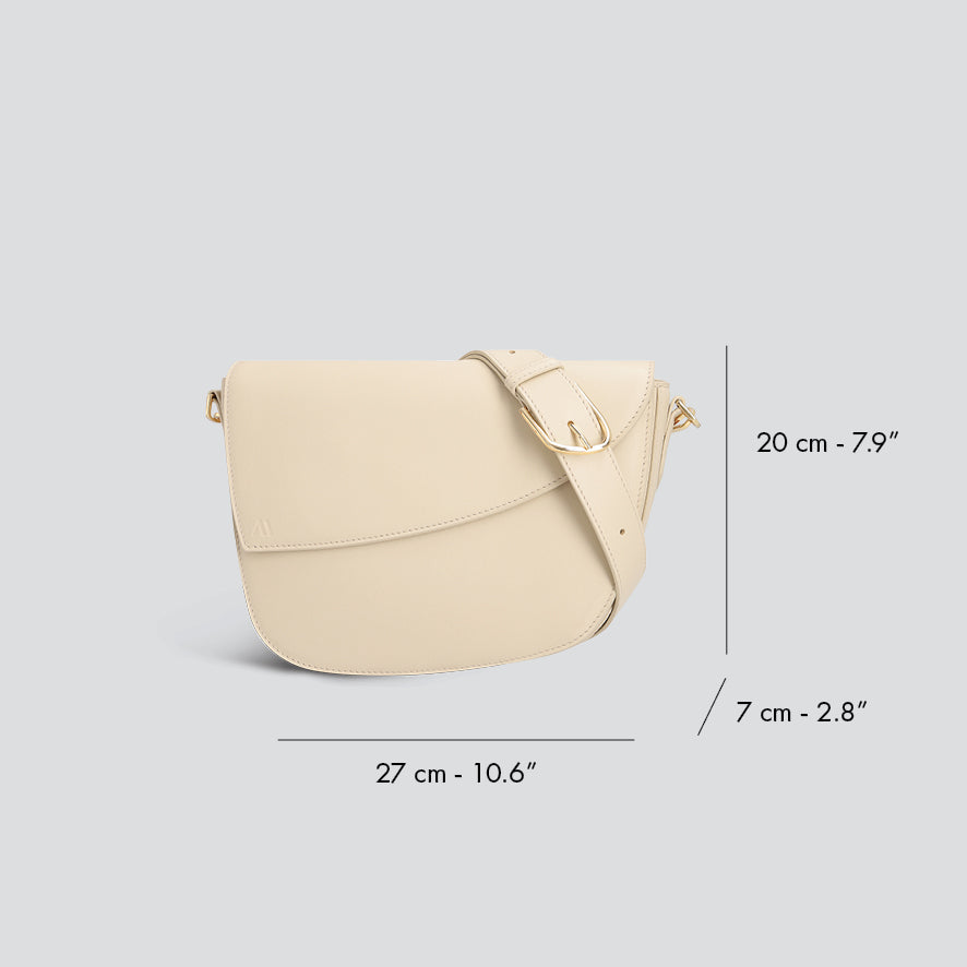 Rebel Saddle Bag - soft touch cream