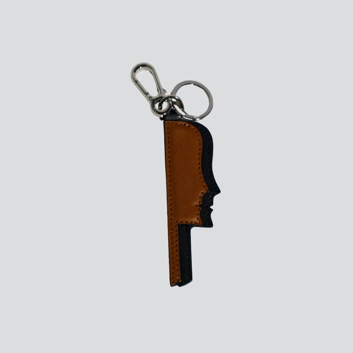 Sisterhood Key Chain - black/cognac