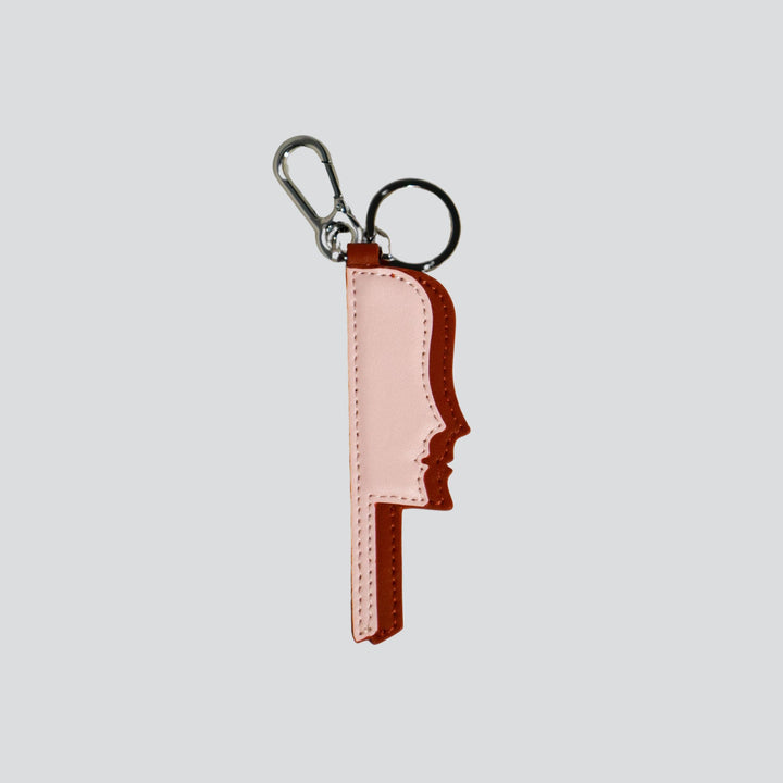 Sisterhood Key Chain - terracotta/blossom pink