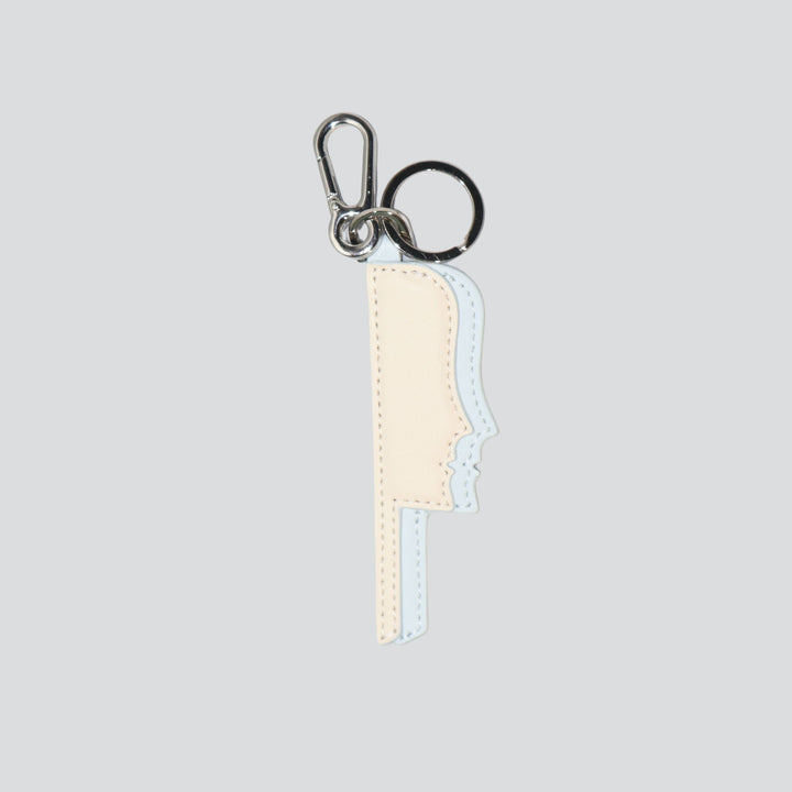 Sisterhood Key Chain -  powder blue/chalk white