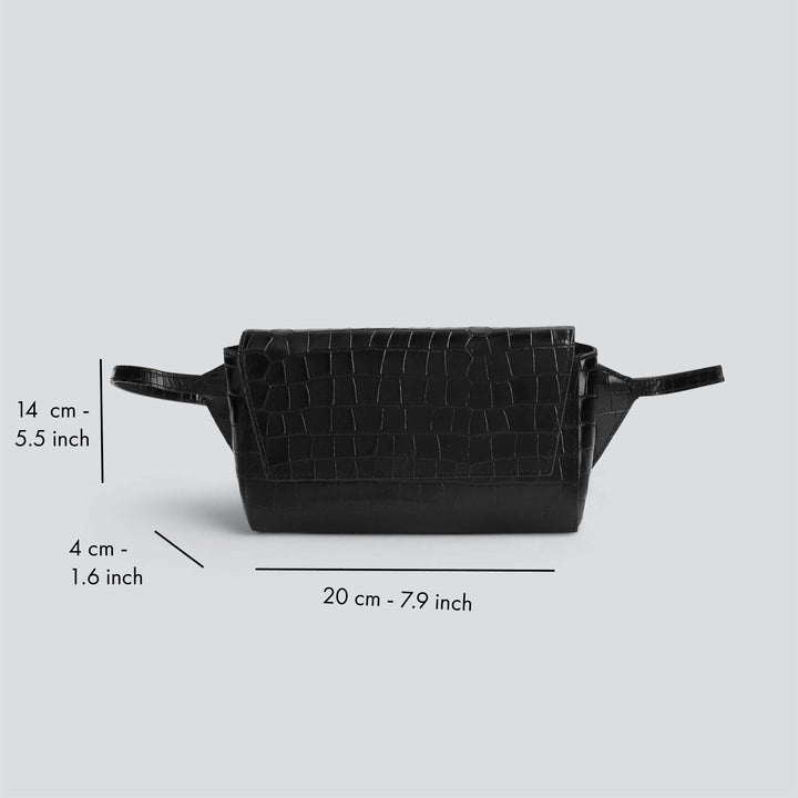 Ikon Belt Bag - croco black