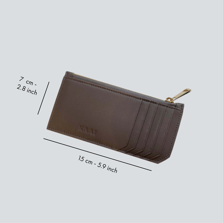 Cardholder - dark taupe