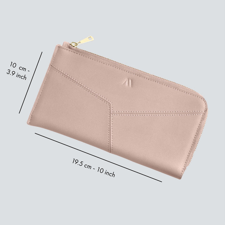 Large Wallet - nude pink