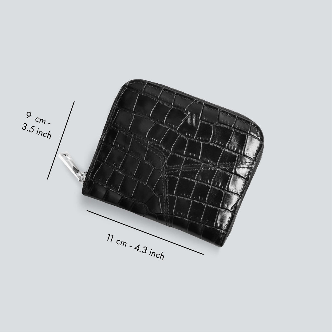 Small Wallet - croco black