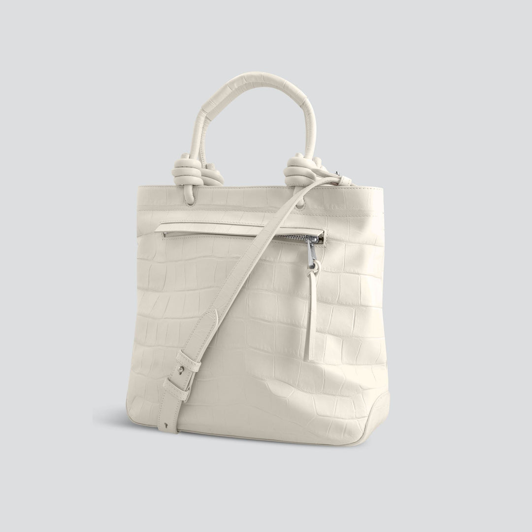 Mini Loop - soft croco chalk white