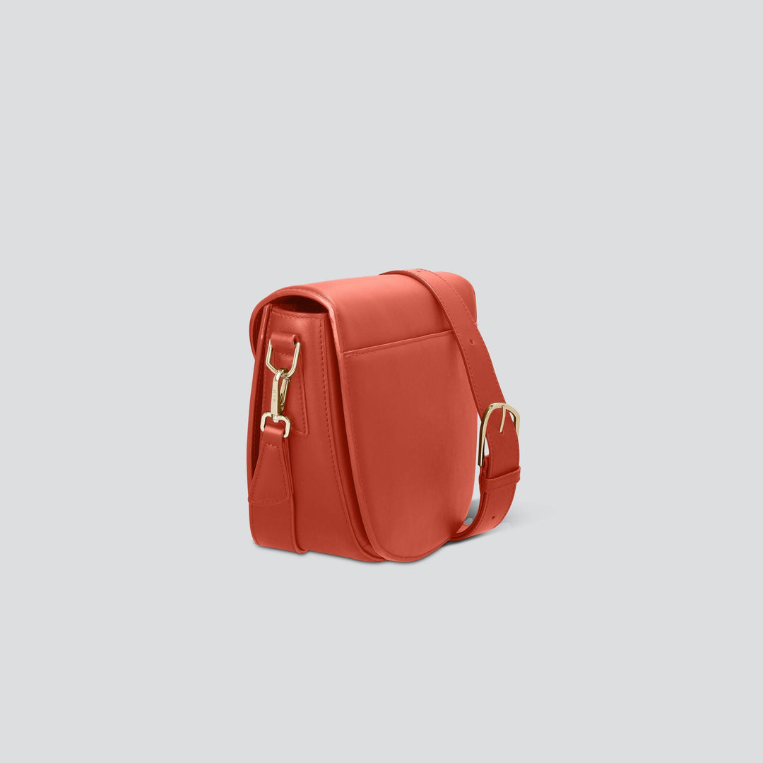 Rebel Saddle Bag - soft touch terracotta