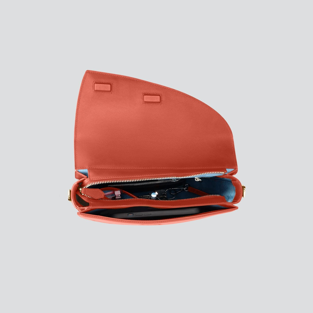 Rebel Saddle Bag - soft touch terracotta