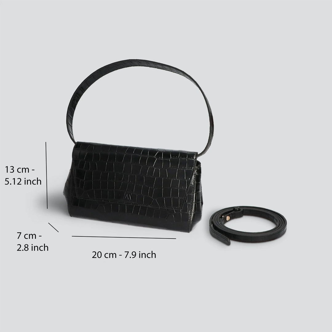 Ikon Clutch - croco black
