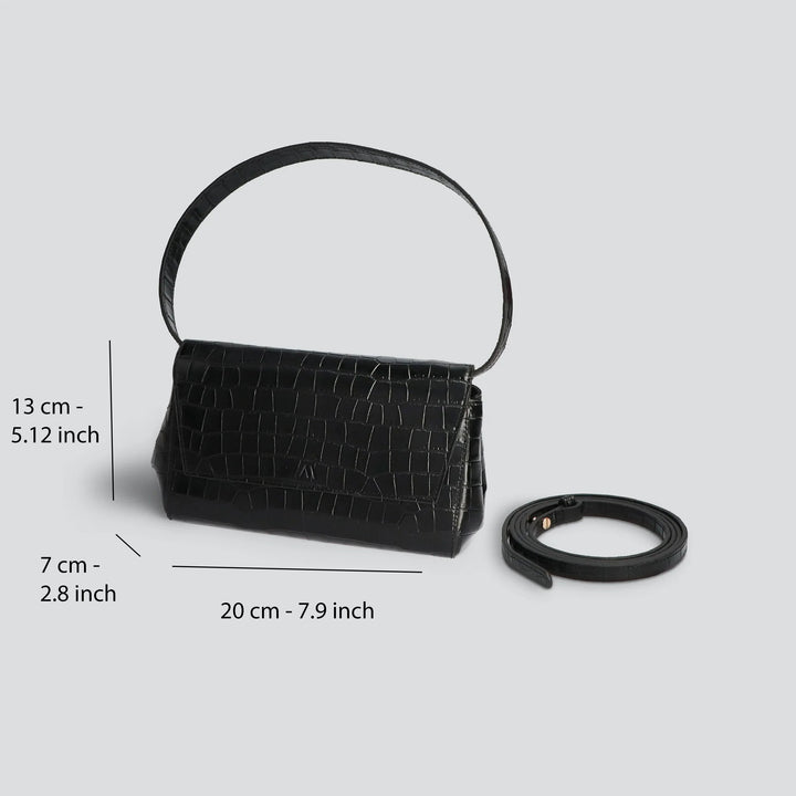 Ikon Clutch - croco black