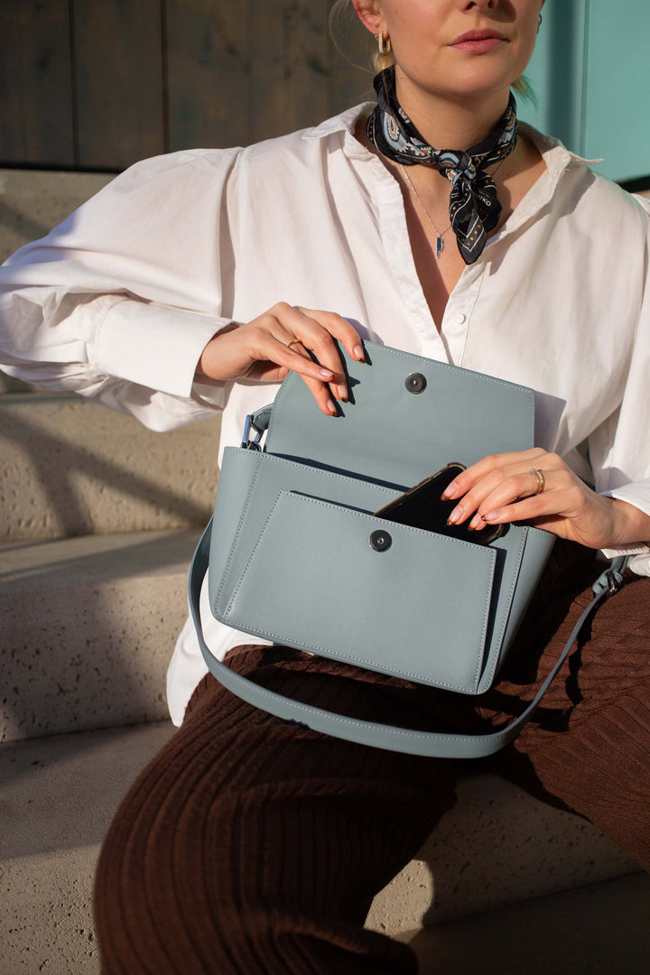 Ikon Shoulder Bag - grey blue