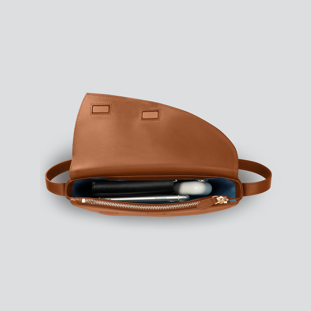 Rebel Cross Body  - soft touch cognac