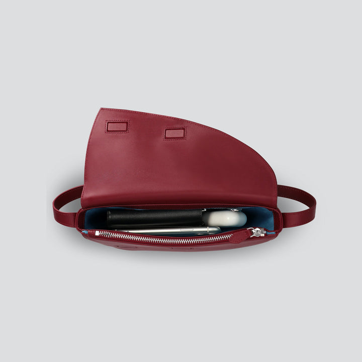 Rebel Cross Body  - soft touch dahlia red