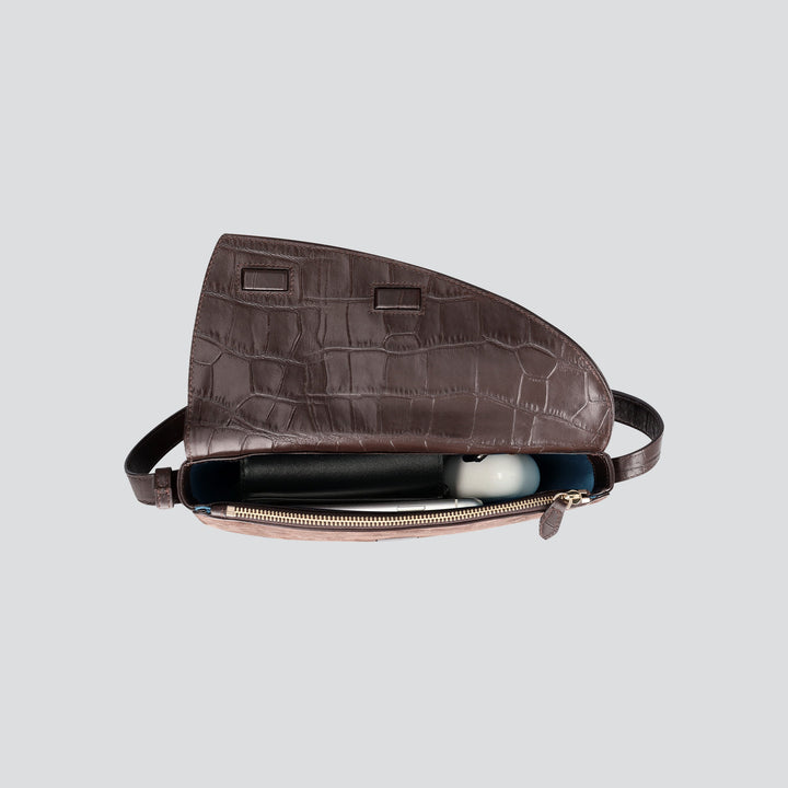 Rebel Cross Body - suede espresso