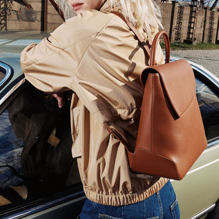 Rebel Mini Backpack - soft touch cognac