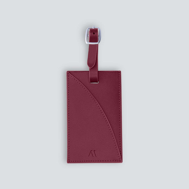 Luggage Tag - merlot