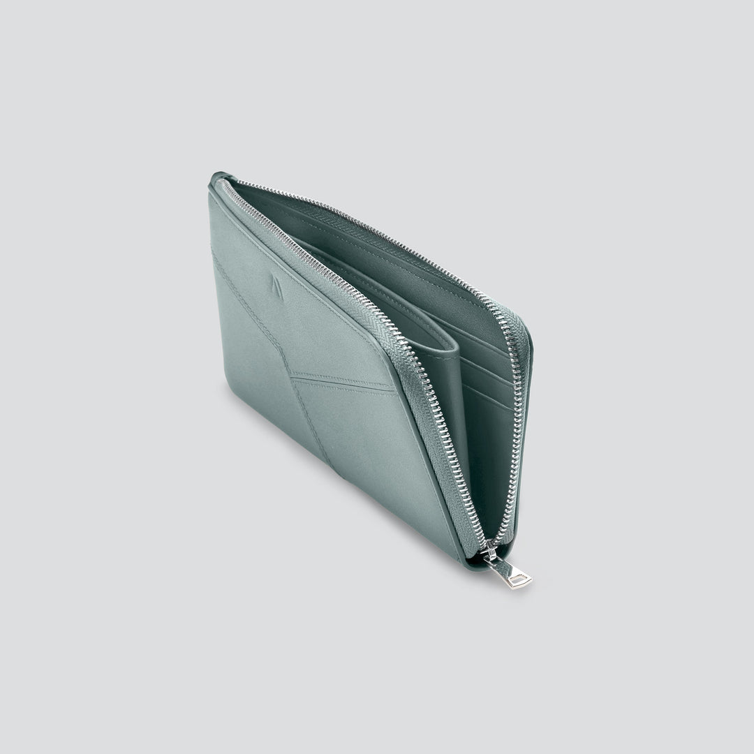 Large Wallet - grey blue