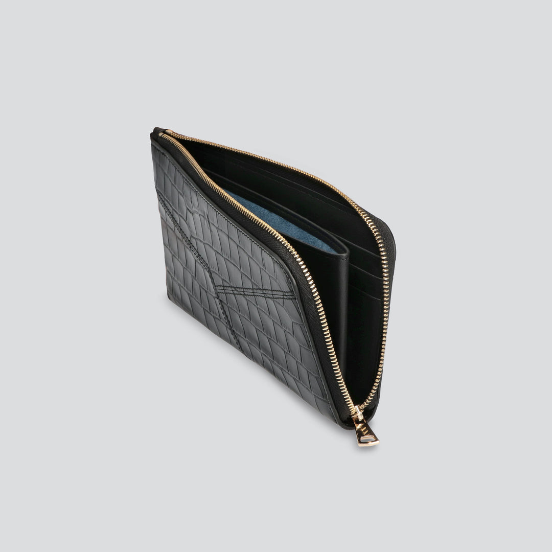 Large Wallet - croco black