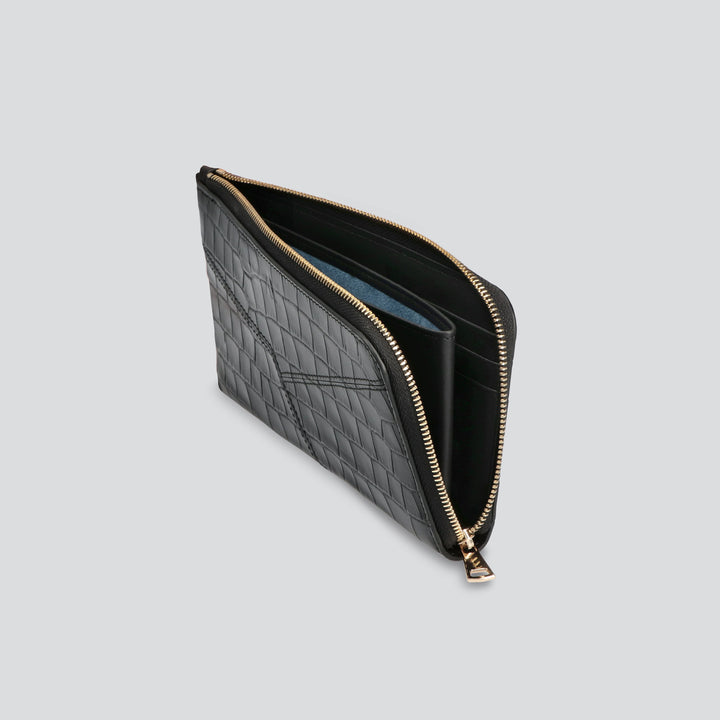 Large Wallet - croco black